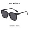 Fashion Square Polarized Sunglasses Women Oversized Sunglass Vintage Sun Glass Men Brand Design Eyewear UV400 Dark Green Shades - black black