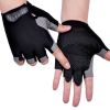 HOT Cycling Anti-slip Anti-sweat Men Women Half Finger Gloves Breathable Anti-shock Sports Gloves Bike Bicycle Glove - Type A--Black - XL