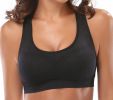 Racerback Athletic Sports Bra - S - Black