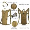 Tactical Hydration Pack 3L Water Bladder Adjustable Water Drink Backpack - Khaki - 3L