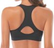 Racerback Athletic Sports Bra - S - Black