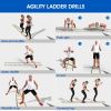 Speed Training Agility Ladder Exercise Ladders for Soccer Football Boxing Footwork Sports Speed Agility Training - 8M 16Panels