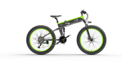 Bezior X1500 Full Suspension 1500W Motor 48V 26inch Wheel Foldable Electric Bike - black