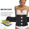 Body Shaper Corset Sweat Waist Support Belt Back Waist Trainer Trimmer Belt Gym Fitness Protector - 1 Pcs - M