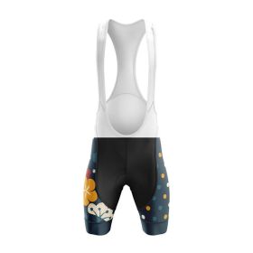 Summer Short-sleeved Cycling Jersey Suit Mountain Bike (Option: Suspender shorts-M)