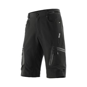 Outdoor Mountaineering Downhill Off Road Mountain Bike Five Point Cycling Shorts (Option: Black-Asian Size M)